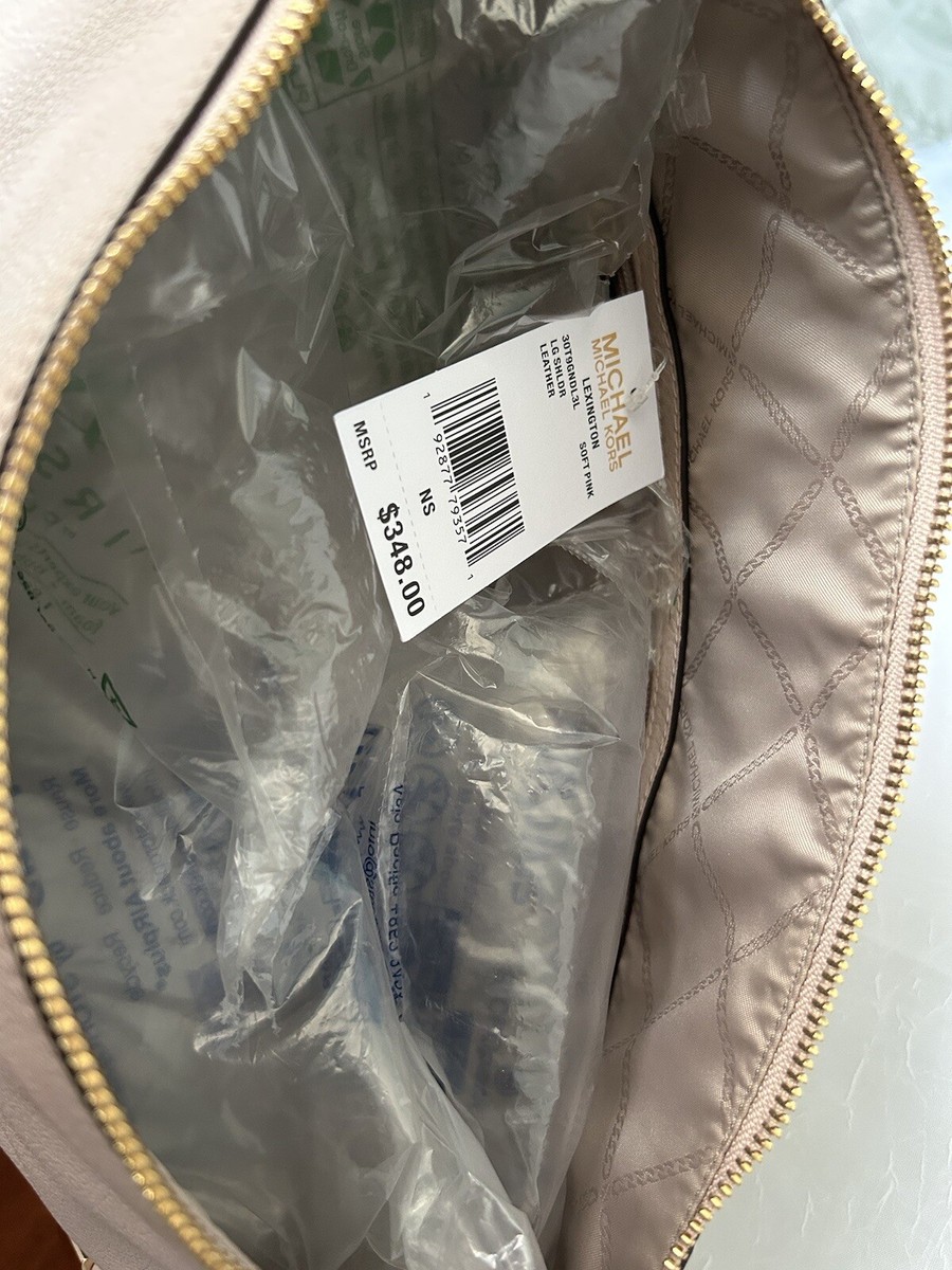 STYLE NWT Michael Kors Lexington Leather Shoulder Bag Color Soft/ Dusty
