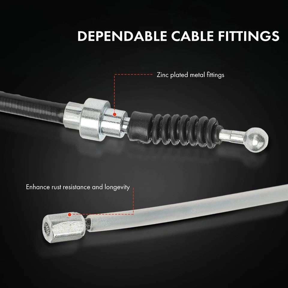 2x Cable de freno de estacionamiento trasero izquierdo y derecho para Volkswagen Jetta 00-05 Beetle 03-10 Foto 4 de 4