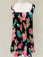 Sale! NWT Karen Zambos Vintage Couture Floral Butterfly Short Dress Lined Silk M