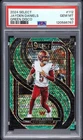 2024 PANINI SELECT JAYDEN DANIELS GREEN DISCO ROOKIE 5/5 #112 PSA 10 COMMANDERS