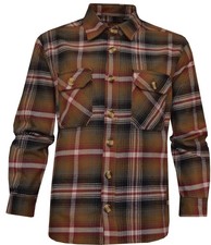 Flannel Shirt Lumberjack Yarn Dyed Check Brushed 100% Cotton w/ 4 Pockets S-XXL