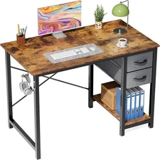 40-55 Inch Home Office Computer Desk with Drawer Writing Desk Work Desk PC Table