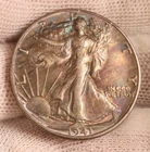 1941-D Walking Liberty Half - AU++ w-Stunning Blue Toning Appearance (#DK02-141)