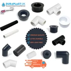DURAPLAST UK Overflow Pipe & Fittings - 21.5mm & 32/40mm Black & White Free Ship