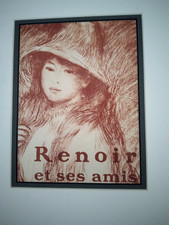 Pierre-Auguste RENOIR Tele de Jeune" Matted, Original Lithograph 100 Years Old 