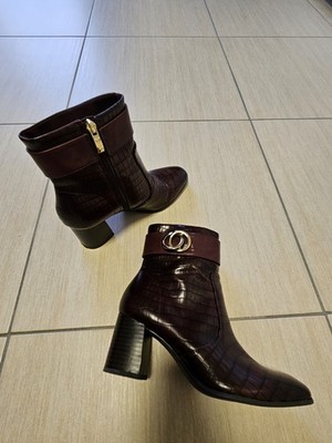 Damenstiefeletten Winter Größe 37 Weinrot