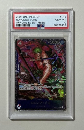 PSA 10 Zoro ST21-015 Flagship Battle 2025 Top 8 Prize One Piece Card Japanese