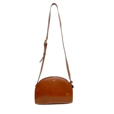 ［中古］A.P.C. アーペーセー ハーフムーン 半月型 ショルダーバッグ F61048 バッグ 斜め掛け カーフレザー ブラウン レディース メンズ