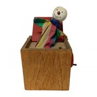 Vintage Rare Wooden Winding Jack in the Box Toy Plays Music Works