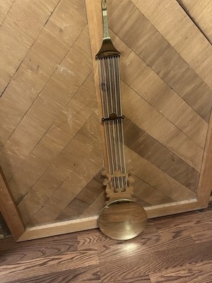 Grandfather Or Grandmother Clock Lyre Style Brass Pendulum Part 37'' Long Total