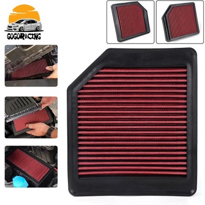 33-2342 Drop In Red Replacement Engine Air Filter for Honda Civic 2006-2012 1.8L