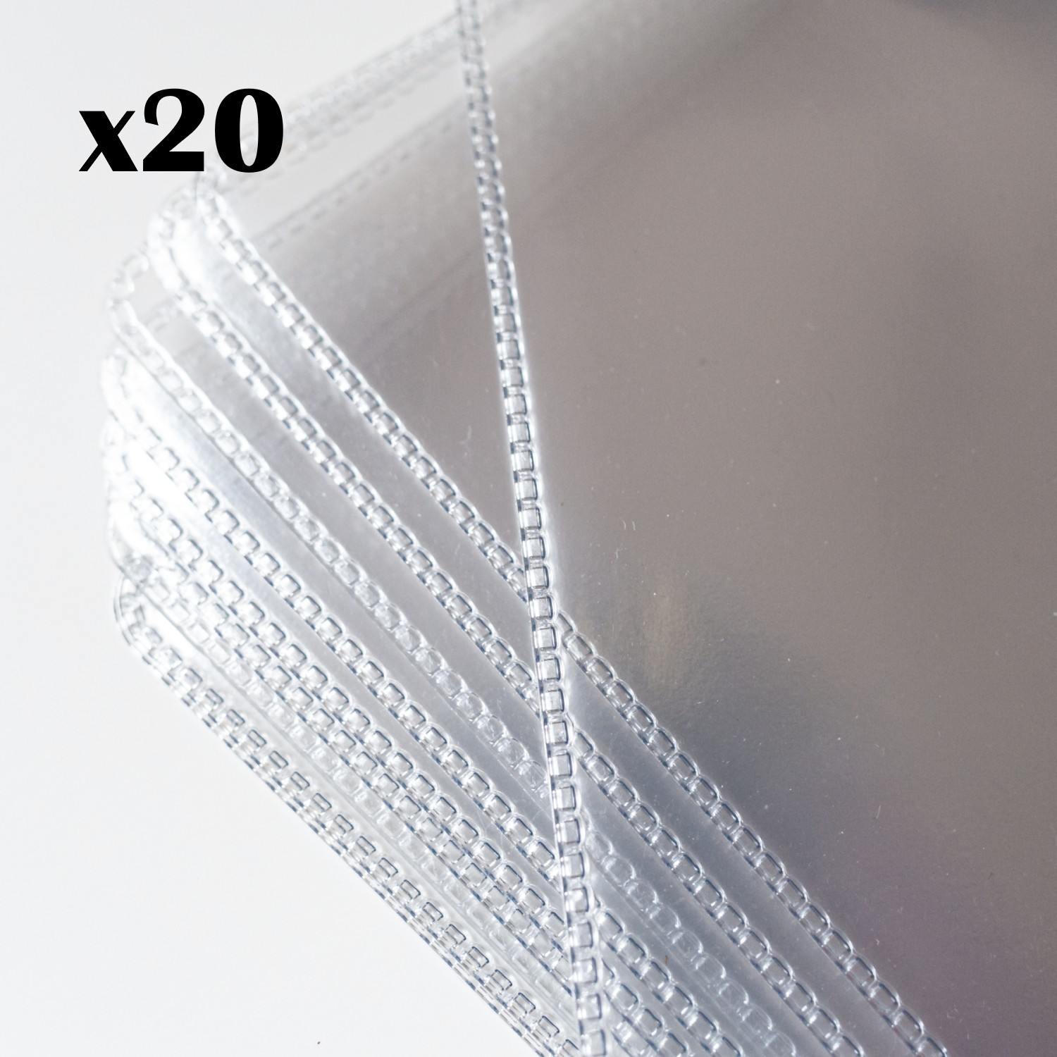 20x Premium 12 Inch PVC Outer Sleeves for Vinyl LP Records - Heavyweight 180mu