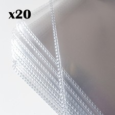 20x Premium 12 Inch PVC Outer Sleeves for Vinyl LP Records - Heavyweight 180mu