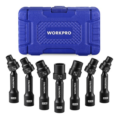 #ad WORKPRO 1 2quot; Drive Driveline Limited Clearance Socket 12 Point SAE Swivel Socket $99.99