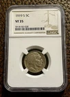 1919 S Buffalo Head Nickel Low Mintage NGC VF 35