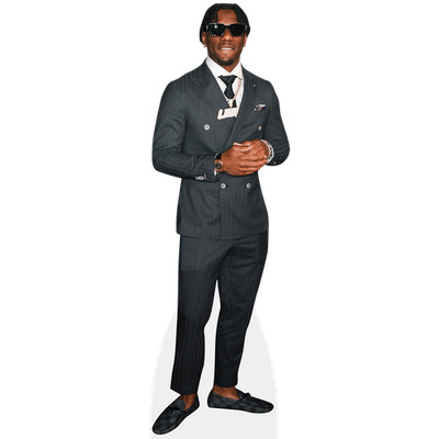 Malik Nabers (Suit) Life Size Cutout