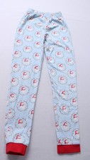 Cecil And Lou Unisex Kids Wreath Santa Graphic Pajama Pants AC2 Blue Size 7