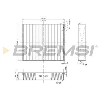 ORIGINAL  Bremsi Filter, Innenraumluft Aktivkohle für Mercedes-Benz M-CLASS