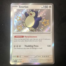 Pokémon Snorlax Baby Shiny Holo Card 202/091