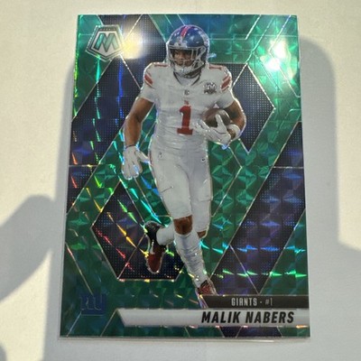 2025 Panini Mosaic #100 Malik Nabers Mosaic Green New York Giants