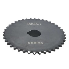  35 Roller Chain Sprocket Type B 1 inch Bore 40 Tooth, Hardened Antirust 1045...
