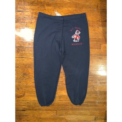 Vintage NC State Wolfpack Sweatpants XL USA Discus Athletic Black NCAA