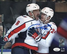 Connor McMichael autographed signed 8x10 photo Washington Capitals JSA Ovechkin