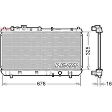 1X DENSO RADIATOR ENGINE COOLING FOR MAZDA ZL0115200A NEW