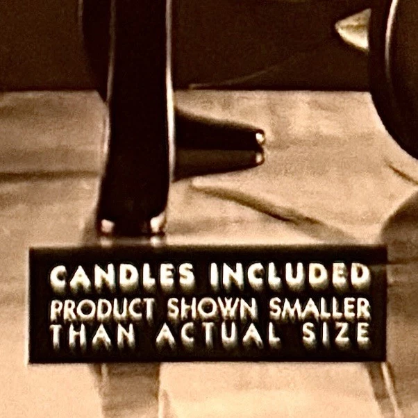 Wrought Iron Rustic Candle Holders With Pillar Candles 16.75"~14.5"~12" Set of 3 - Image 3 of 4