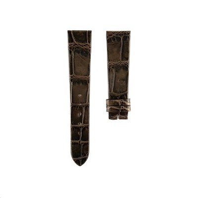 20mm Brown Croc Skin leather Watch Strap for Rolex / Patek Philippe / Cartier