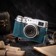 For Fujifilm X100v Protective Case Camera Dock Leather Handmade Base Cover shell