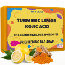 Kojic Acid Soap Dark Spot Whitening Turmeric Skin Bleaching Lightening 4oz Bars