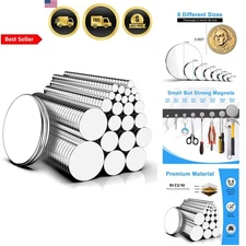 Magnets 600 Pack Neodymium Round Magnets Assorted Sizes for Craft Home Office...