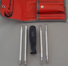 Snap-on 5pc Reversible Interchangeable Blade Screwdriver Set Ssdd42 C5 Pouch 628 Snap-on 5pc Reversible Interchangeable Blade Screwdriver Set Ssdd42 C5 Pouch 628