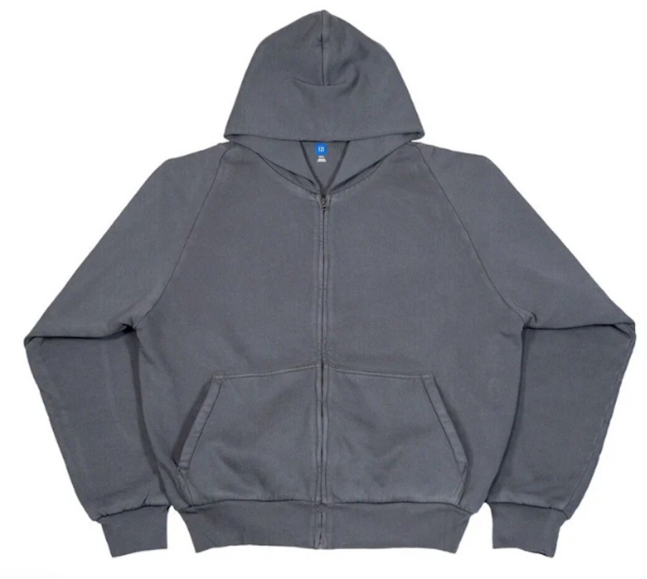トップス Yeezy GAP zip hoodie S Dark Gray H14 yzy Yeezy GAP mensz XS H14 Full Zip Hoodie “Dark Grey” *RP$199* | eBay