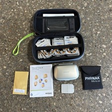 Phonak Audeo Virto B90 Hearing Aid w/ Case  Extra Batteries RIGHT ONLY Preowned