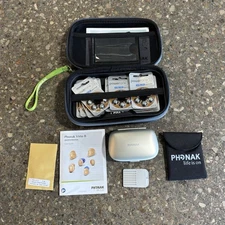 Phonak Audeo Virto B90 Hearing Aid w/ Case & Extra Batteries RIGHT ONLY Preowned