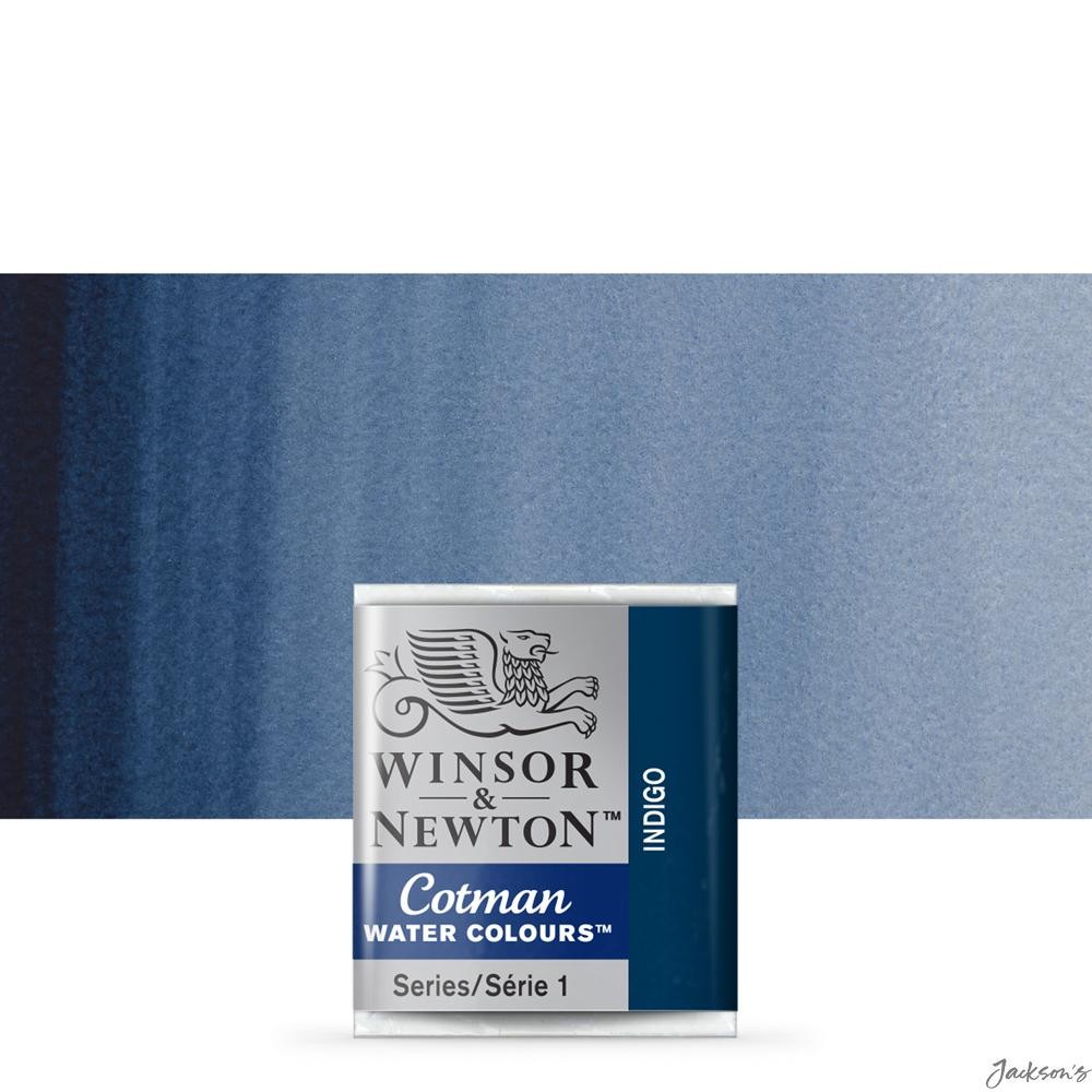 Winsor & Newton Cotman Watercolour Half Pan Indigo 322 For Painting