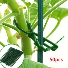 50pcs Adjustable Reusable Plant Cable Ties: Garden Vine & Stem Support - NEW