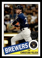 2020 Topps #85-59 Christian Yelich 1985 Topps Baseball 35th Anniversary card