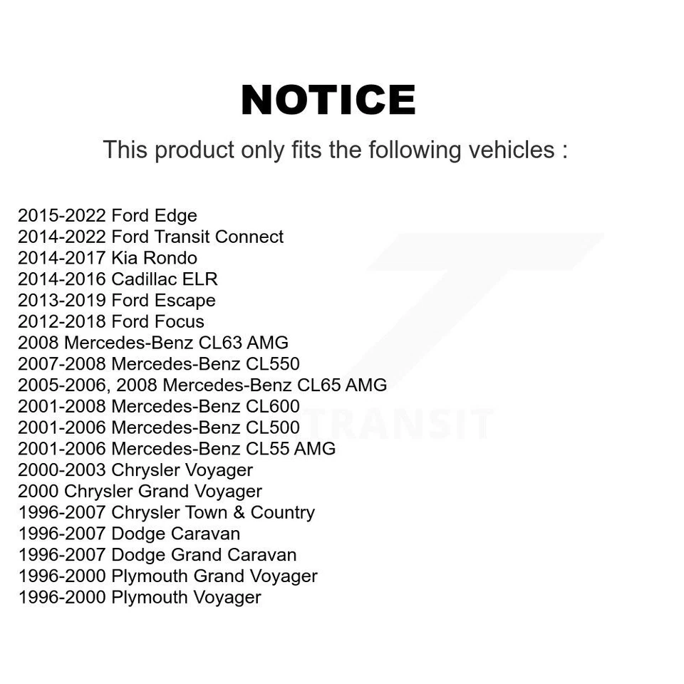 Front Windshield Wiper For Ford Escape Focus Edge Dodge Grand Caravan Transit & Foto 2 de 4