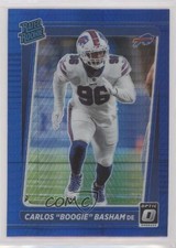2021 Donruss Optic Rated Rookie Blue Hyper Prizm Carlos Basham Jr Boogie rf2