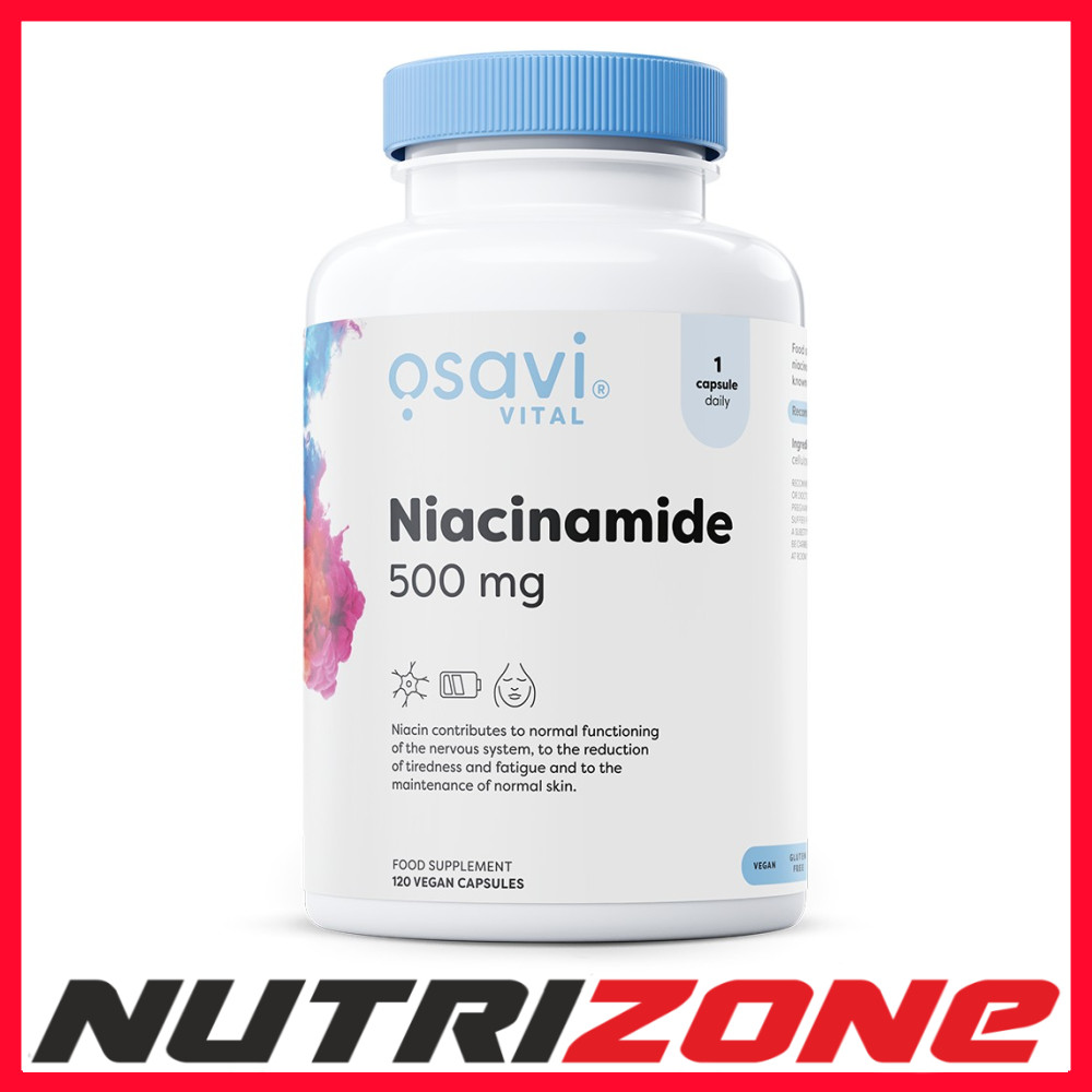 Osavi Niacinamide 500mg Nervous System Support - 120 vegan caps
