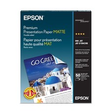 Epson Premium Presentation Paper Matte DoubleSided 8.5x11 50 sheets S041568