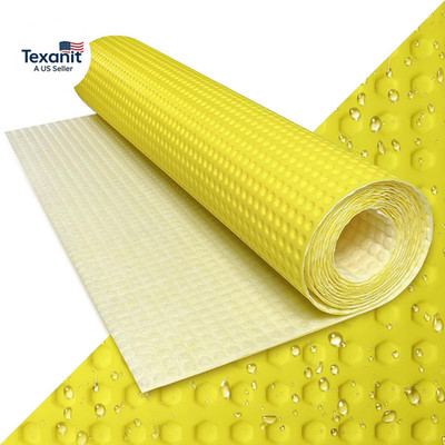 216 Sq.Ft. Uncoupling Membrane for Tile, 1/8''(3Mm) Thick Waterproof Heated Floo
