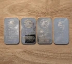 Engalhrad 1 Oz .999 Silver Bars Lot Of 4