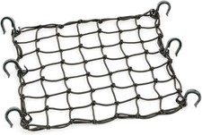 50152 Black 15inX15in Cargo Net featuring 6 Adjustable Hooks  Tight 2inx2in Mes
