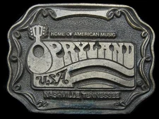KK23139 VINTAGE 1970s ODEN **OPYRLAND USA** HOME OF AMERICAN MUSIC BELT BUCKLE