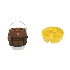 Bucket Boss Bucketeer Bucket Tool Organizer Brown 10030 & Stacker