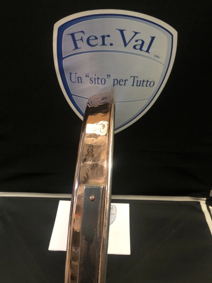 PADELLA IN RAME BORLENGHI ZAMPANELLE PROFESSIONALE  STAGNATA TUTTO MADE IN ITALY - Immagine 3 di 4